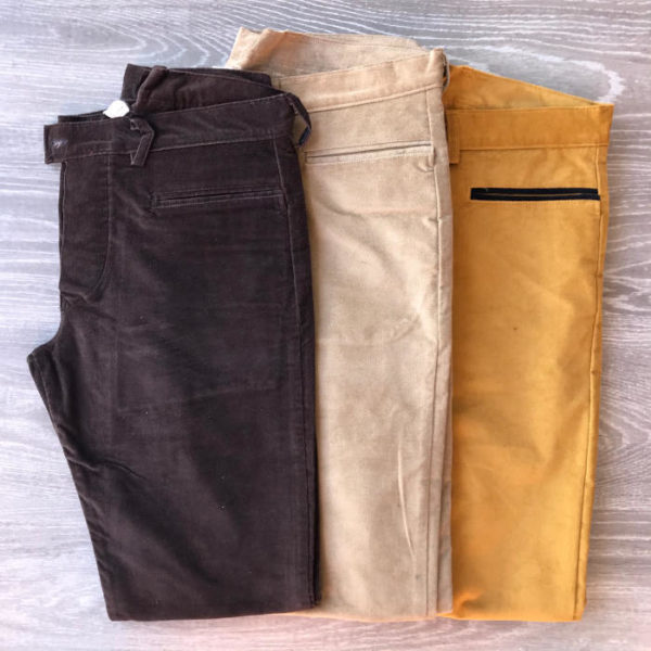Pantalone Velluto Sardo Elastico Liscio Colorato - immagine 4