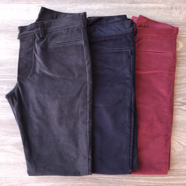 Pantalone Velluto Sardo Elastico Liscio Colorato - immagine 6